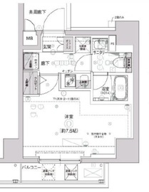 クレストタップ新横浜 411 間取り図