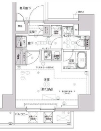 クレストタップ新横浜 511 間取り図