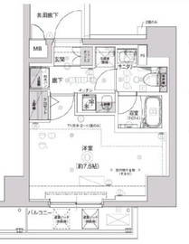 クレストタップ新横浜 711 間取り図