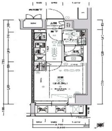 クレストタップ新横浜 712 間取り図