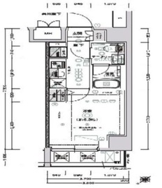 クレストタップ新横浜 717 間取り図