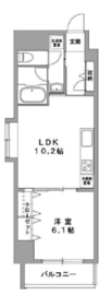 グランデュール2関内 505 間取り図