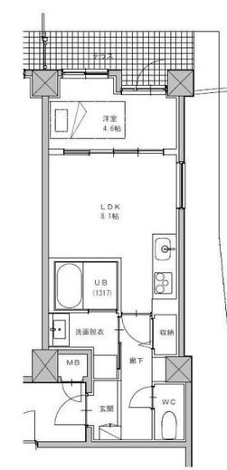 The Orchid ManorⅡ 104 間取り図