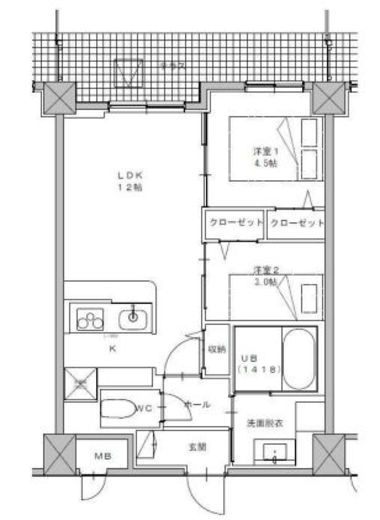 The Orchid ManorⅡ 103 間取り図