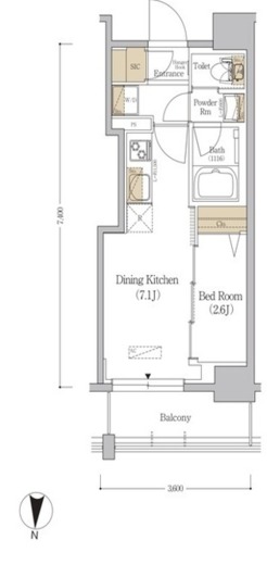 アーバネックス市谷本村町 502 間取り図