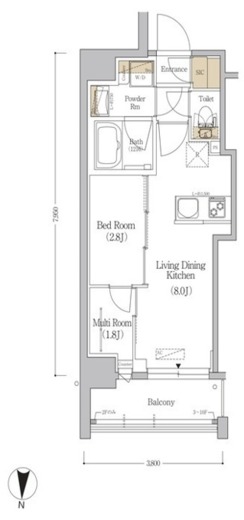 アーバネックス市谷本村町 203 間取り図