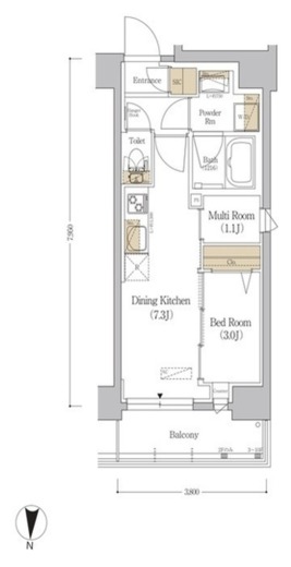 アーバネックス市谷本村町 301 間取り図