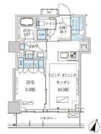 パークアクシス赤坂見附 1203 間取り図