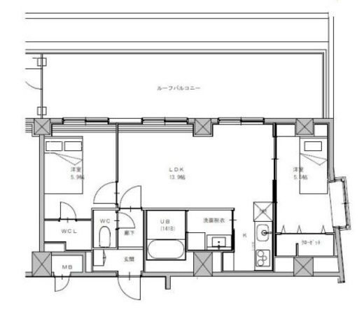The Orchid ManorⅡ 502 間取り図