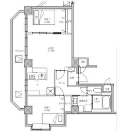 The Orchid ManorⅡ 401 間取り図