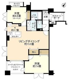 グランシティ桜木町Ⅱ 10階 間取り図