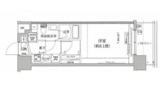 アイルヴァーチェ川崎 4階 間取り図