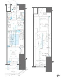 ZOOM新宿御苑前 13階 間取り図