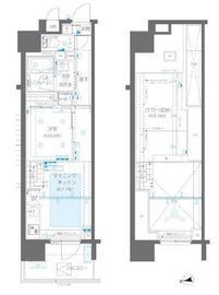 ZOOM新宿御苑前 13階 間取り図