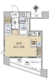 プライア渋谷 2階 間取り図