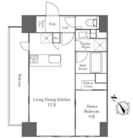 ピアース赤坂 7階 間取り図