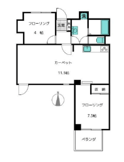 パセオ三光坂 3階 間取り図