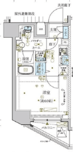 メインステージ横濱関内 11階 間取り図