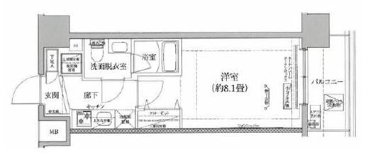 アイルヴァーチェ川崎 2階 間取り図