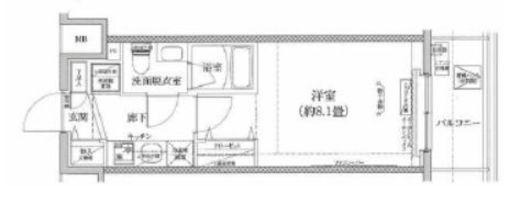 アイルヴァーチェ川崎 2階 間取り図