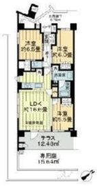 ブリリア湘南本鵠沼 109 間取り図
