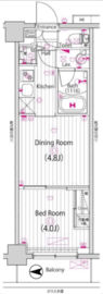 ガーラ・グランディ武蔵小杉 3階 間取り図