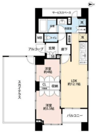 パークホームズ新丸子ステーションプレミア 10階 間取り図
