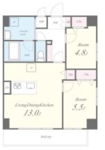 Maison Chaleur (メゾン シャルール) 602 間取り図