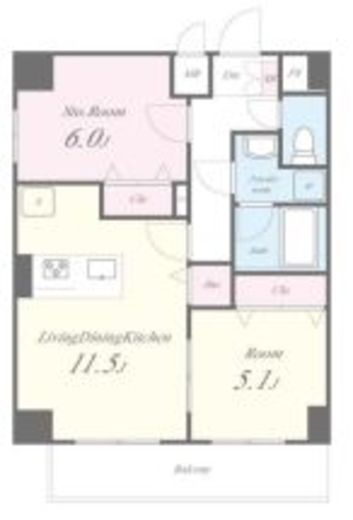 Maison Chaleur (メゾン シャルール) 601 間取り図
