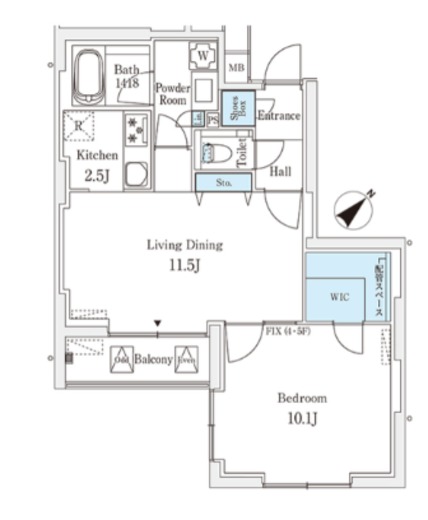 ロイジェント銀座 903 間取り図