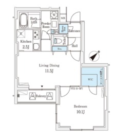 ロイジェント銀座 903 間取り図