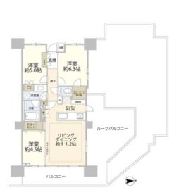 パークホームズ亀有ガーデンズコート 9階 間取り図