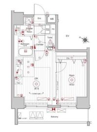メイクスWアート横浜関内 305 間取り図