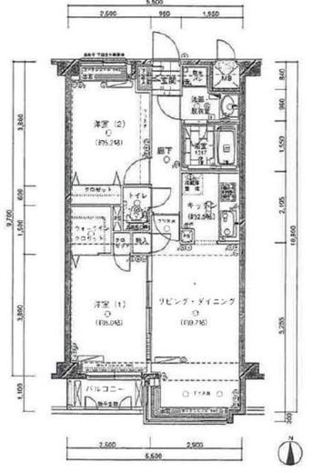 トゥールロワイヤル神宮前 3階 間取り図