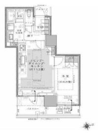 プラウドタワー芝浦 12階 間取り図