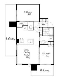 シティタワーズ板橋大山サウスタワー 1208 間取り図