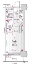 グランド・ガーラ横浜 8階 間取り図
