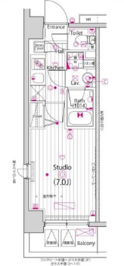 ガーラ・プライム横濱関内 10階 間取り図