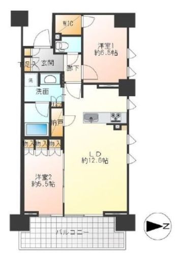 プラウドシティ方南町 3階 間取り図