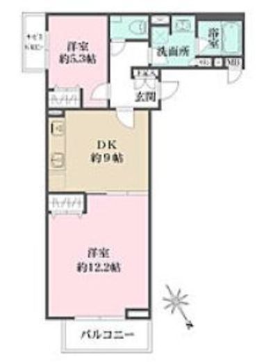 SILVERADO SHIBASAKI-CHO (シルバラード柴崎町) 309 間取り図