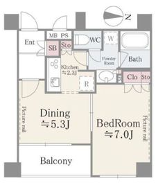 CITY PLACE AYASE 501 間取り図