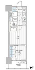 パークアクシス市川 703 間取り図