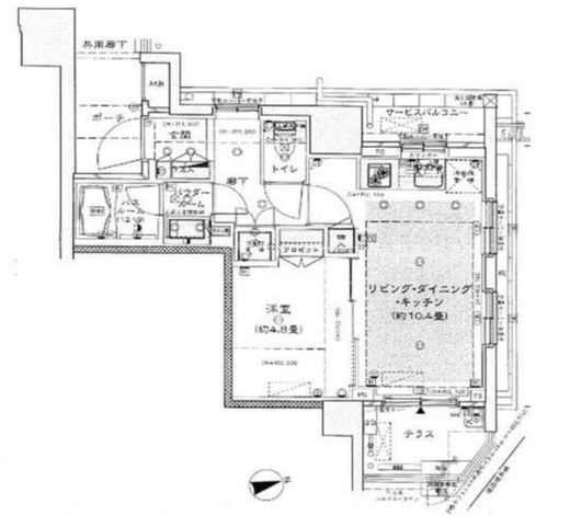 シティハウス千住大橋ステーションコート 1階 間取り図