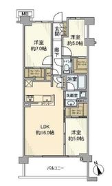シティテラス横濱仲町台弐番館 5階 間取り図