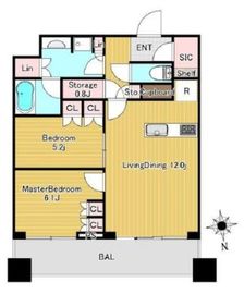 WORLD TOWER RESIDENCE 15階 間取り図