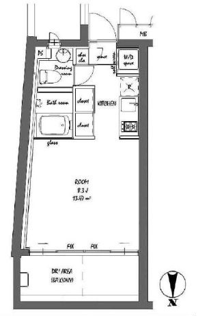 BPRレジデンス祐天寺 207 間取り図