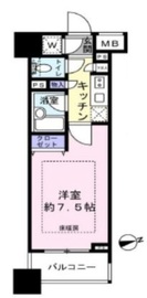 パレステュディオ九段北の丸 5階 間取り図