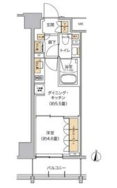 リビオメゾン東池袋 504 間取り図