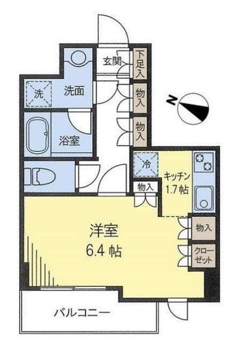 アトラス三宿池尻 4階 間取り図