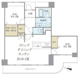 ハイムローゼ 504 間取り図